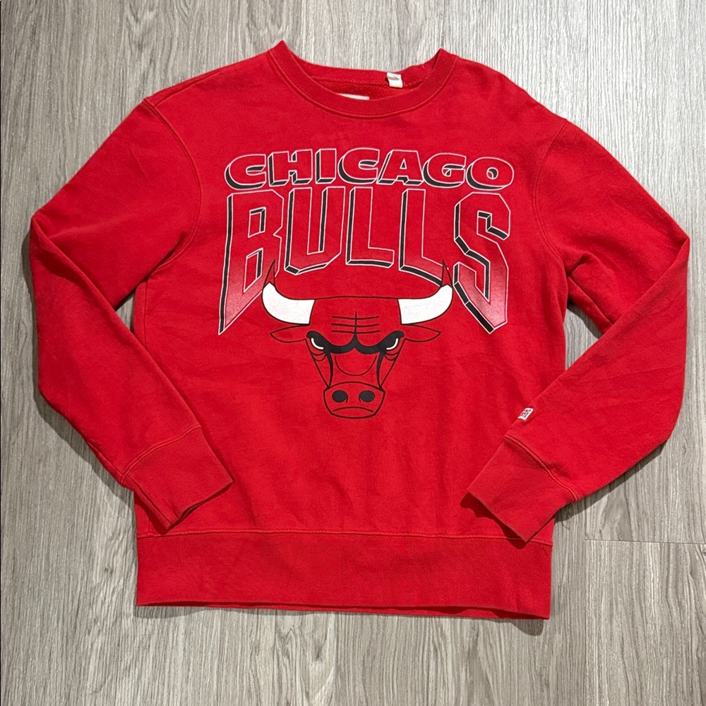 Chicago Bulls Tailgate Men's Red Crewneck Sweater Sise S/P/CH